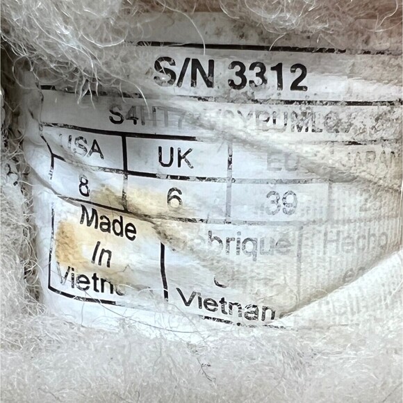 UGG Australia Women Size 8  Black Fur Lined Slipper Moccasin Slip On - Picture 7 of 11